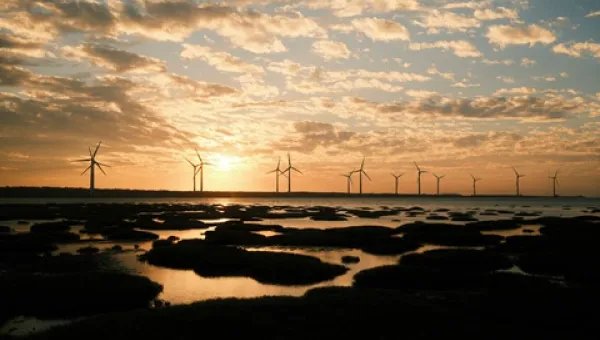 Wind turbines far in the sea