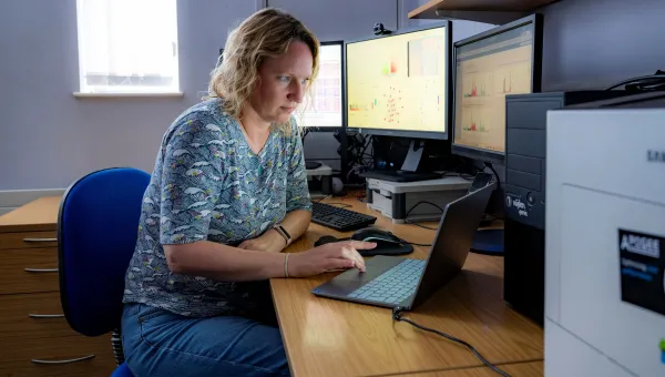 researcher working