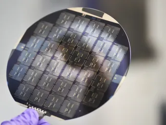 Silicon wafers with a pattern on surface