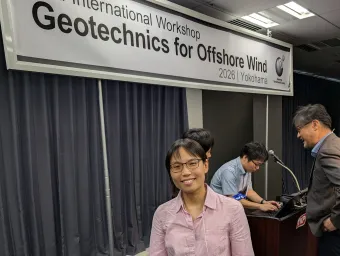 IROE researcher Dr Katherine Kwa at Workshop on Geotechnics for Offshore Wind in Japan