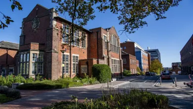 An exterior shot of a building on Highfield Campus