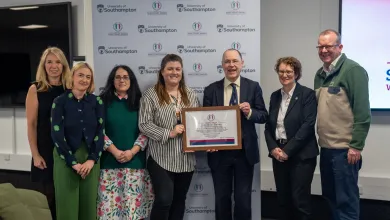 Southampton receiving the Sanctuary Award