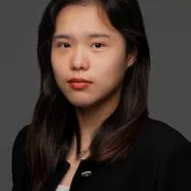 Portrait image of Lily looking directly at the camera.