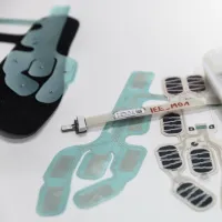 An image showing components used in e-textile wearable technology production.